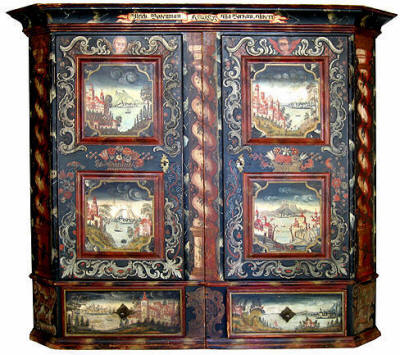 armoire saint-galloise du XIXe siècle