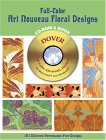 Full-Color Art Nouveau Floral Designs
