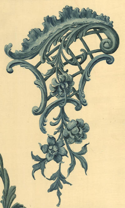 motif rocaille du XVIIIe siècle